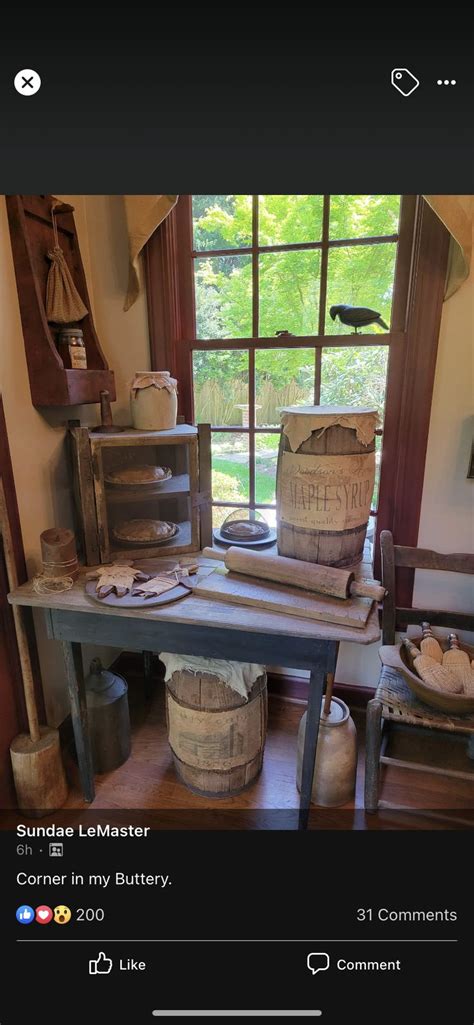 Pin By Jayne Luton On Primitive Buttery Primitive Decorating Country Primitive Decorating