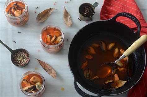 Cómo hacer conserva casera de mejillones en Escabeche Pandebroa