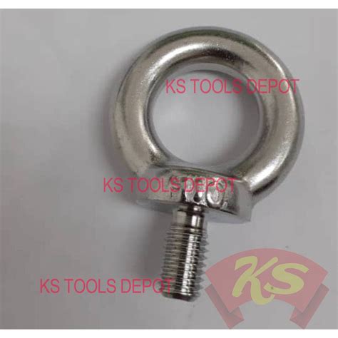 Stainless Steel Lifting Eye Bolt Ring Screw Bolt M6 M8 M10 M12 X