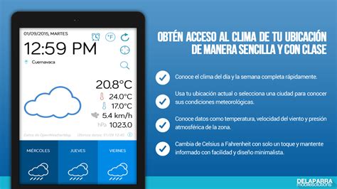 clima simple weather app  style coming  de la parra