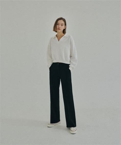 Musinsa Juliapepe Semi Wide Hidden Banding Slacks Black