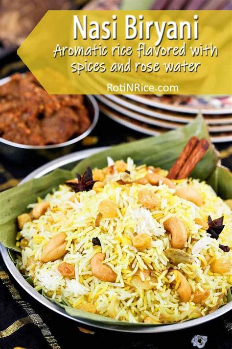 Fragrant And Tasty Nasi Biryani Briyani Flavored With Spices And Rose