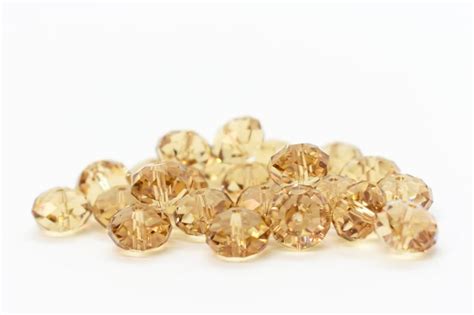 Light Colorado Topaz Tan Swarovski Crystal 5040 Faceted Etsy