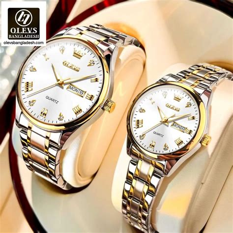 Original Olevs Model Couple Watch Official Site Of Olevs Bangladesh