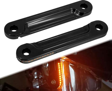 Amazon HCmotorku Motorcycle Front LED Flush Fork Turn Signals