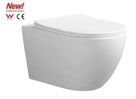 New 2023 Tornado Quiet Concealed Tank Wall Hung One Piece Toilet For