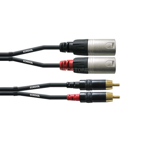 Cordial Cfu Mc Audio Cable Xlr M Rca M Music Store Professional