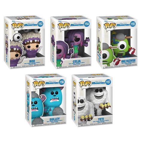 Just In Set Of 5 Monsters Inc 20th Anniversary Funko Pops Hobbies