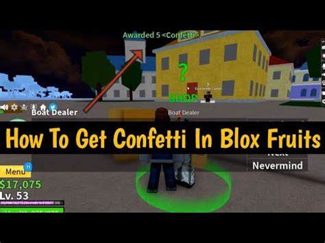 How To Get Confetti FAST Party Shop Locations Blox Fruits Update