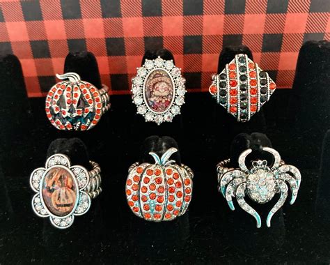 Halloween Rings, Stretchy Rings - Etsy