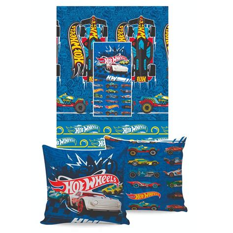 Manta Almofada Disney Jolitex Hot Wheels Submarino