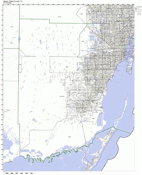 Working Maps Miami Dade County Florida Fl Zip Code Map Not Free