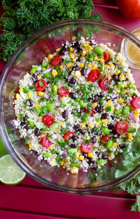 Cilantro Lime Quinoa Salad Vegetarian And Gluten Free