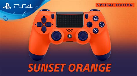 This Sunset Orange DualShock 4 controller brings vibrant colours to the ...