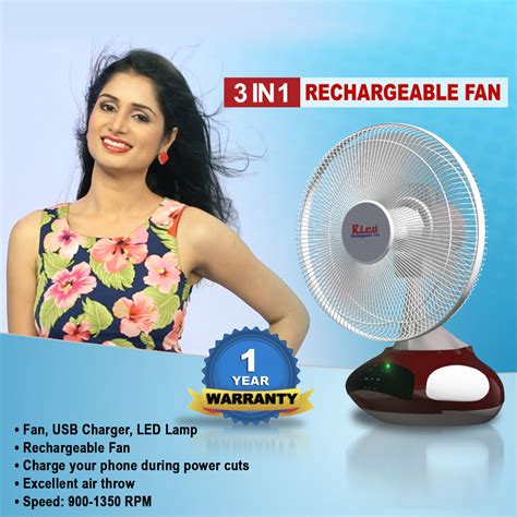 Buy 3 In 1 Rechargeable Fan Online At Best Price In India On