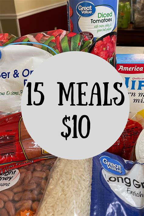 Extreme Budget Meal Ideas 15 Meals For 10 Frugal Meal Planning