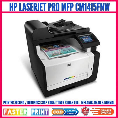 Jual Hp LaserJet Pro CM1415fnw Color Multifungsi Shopee Indonesia