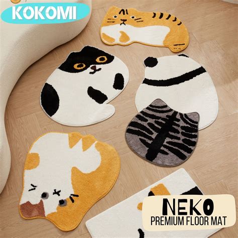 Jual KOKOMI Premium Floor Mat Neko Karpet Lantai Aesthetic Kucing Bulu