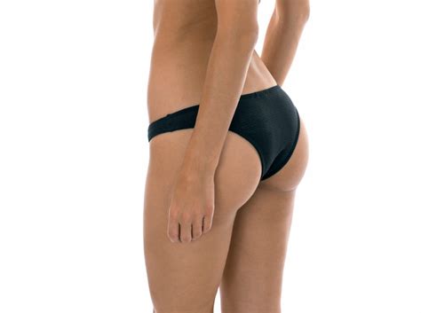 Schwarz Texturierter Badetanga Calcinha Duna Black Tomara Que Caia Bikini BRASIL Shop