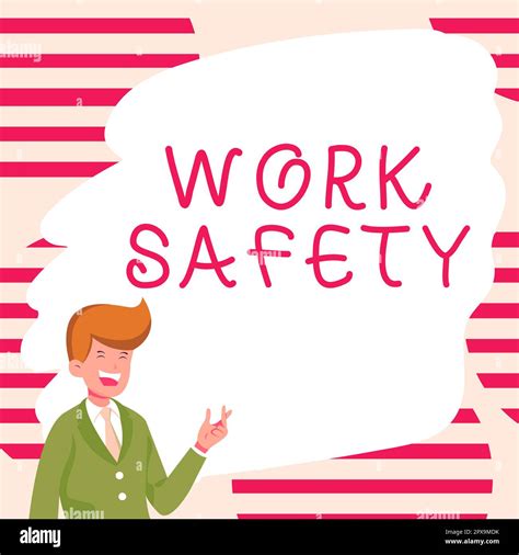 Text Caption Presenting Work Safety Internet Concept Policies And