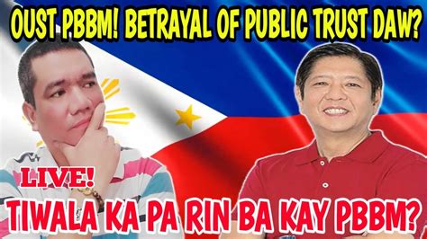 Nasaan Na Ang Supporters Ni Pbbm Payag Ba Tayo Pababain Sya Sa Pwesto