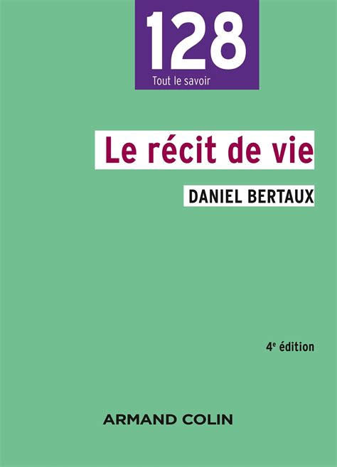 Le récit de vie Livre et ebook Sociologie générale de Daniel Bertaux