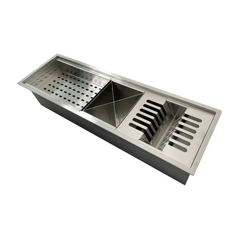 Ps Distribuidoracanal Organizador Escorredor Calha Gourmet A O Inox