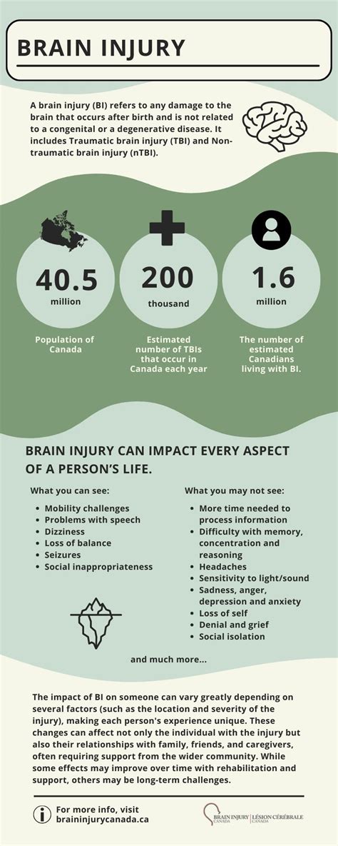 Brain Injury Infographics Brain Injury Canada