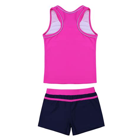 Mädchen Badeanzug Zweiteiler Kinder Tankini Bikini Set Bademode Schwimmanzug eBay de