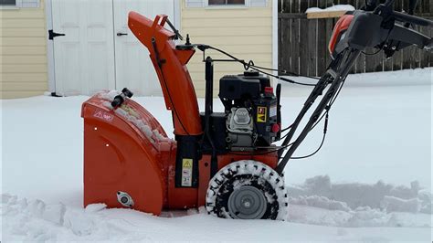 Husqvarna St Snow Blower In Action Youtube