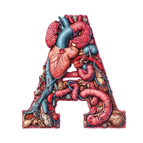 Alphabet Human Organs Letters Numbers Midjourney Prompt Promptbase