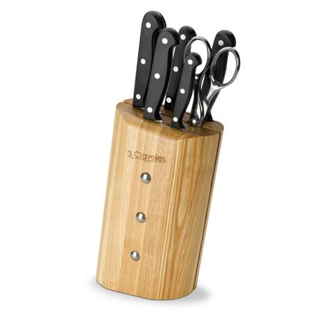 Claveles Ash Uniblock Juego Cuchillos Cocina