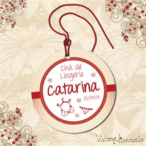 Tag Redonda Chá de Lingerie 00214 no Elo7 Viviane Atanazio 453120
