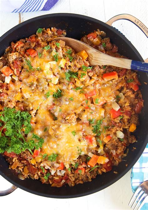 One Pot Stuffed Pepper Casserole The Suburban Soapbox