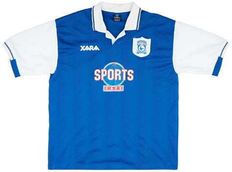 Cardiff City Home Football Shirt Sponsored By South Wales Echo