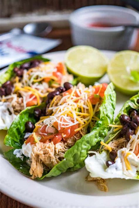 Low Carb Shredded Chicken Tacos Living Chirpy