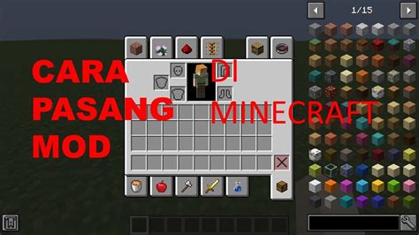 Cara Pasang Mod Di Minecraft Youtube