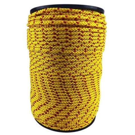 Mm Yellow With A Red Fleck Braided Polypropylene Bondage Rope