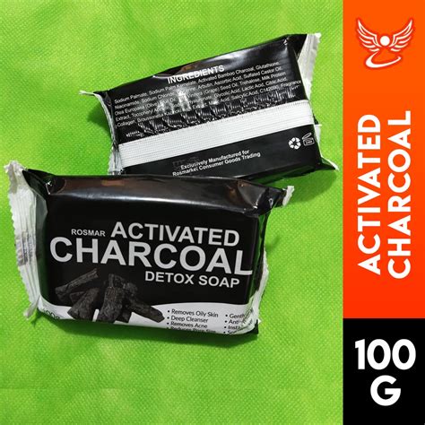 Rosmar Activated Charcoal Detox Soap 100g Shopee Philippines