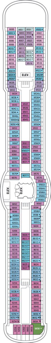 Brilliance of the Seas Deck plan & cabin plan