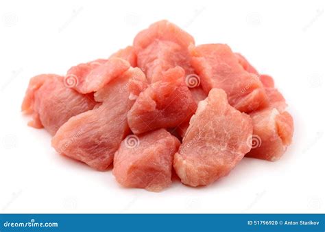 meat chunks stock photo image  cooking isolated ingredient