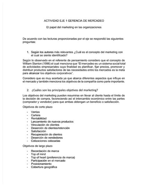 Pdf Actividad Eje 1 Gerencia De Mercadeo Compress Gerencia General