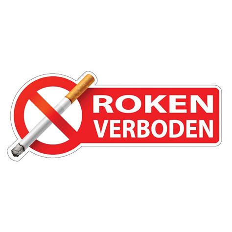 Verboden Te Roken Sticker Stickythings Nl