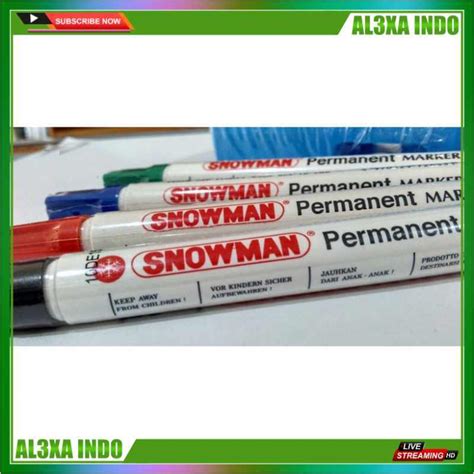 Jual Snowman Permanent Marker G Spidol Permanen Satuan Di Seller