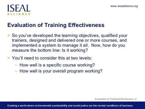 9evaluation Of Training Effectiveness