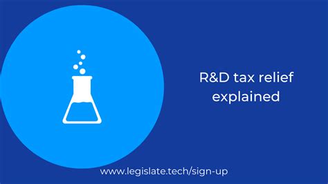 R D Tax Relief Explained Legislate