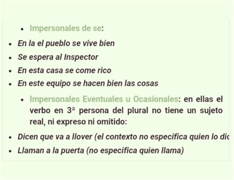 Qu Son Las Oraciones Impersonales C Mo Se Identifican Y Ejemplos