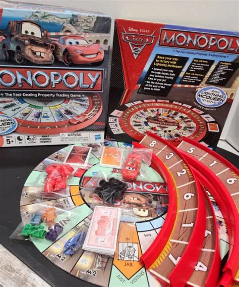 Hasbro Monopoly Disney Pixar Cars Lightning Mcqueen Race Car Spare