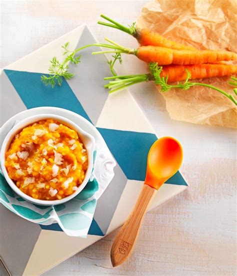 Recette bébé 8 mois : Cabillaud aux carottes et au riz | Blédina ...