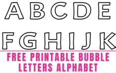 Free Printable Bubble Letters Alphabet Freebie Finding Mom Free Printable